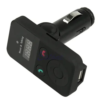 Auto Diaľkové Bezdrôtové Handsfree Bluetooth, FM Súprava USB, SD LCD MP3 Mic R2LC
