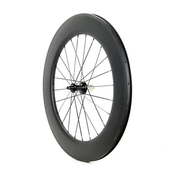 700 C uhlíka Zadné kolesá 88mm hĺbka 25 mm šírka clincher/Rúrkové Cestnej bike carbon Zadné dvojkolesia s 3 k matný povrch,Vysoký rám