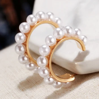 MINHIN Simulované Pearl Náušnice Pre Ženy, Láska Srdce Visieť Drop Náušnice, Módne Šperky kolczyki Trendy Earings
