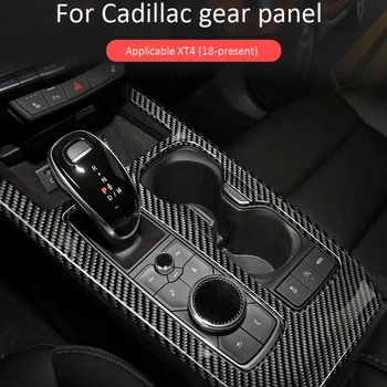 Pre Cadillac XT4 2018-2020 Auto Uhlíkových Vlákien Centrálne Riadenie Prevodový Vody Pohár Panel Kryt Výbava Nálepky Príslušenstvo