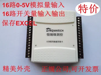 USB zber Dát Karta 16-kanálov 0-5V Napätie 16-kanál Nezávislého DIO LabVIEW Program Uložiť EXCEL