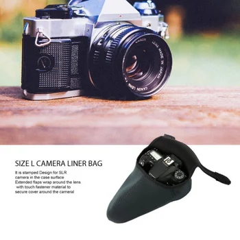 2 Bočné Použitie Neoprénová Nepremokavé SLR Fotoaparátu DSLR Líniové Prípade Kryt, Taška pre Veľkosť L GW pre Nikon D3300 D3200 D3100 Canon 5D Mark III 1ds