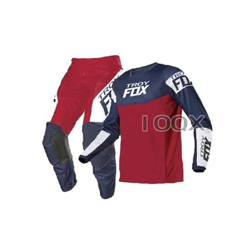 Regulačný Fox Motocross 180 Dirt Bike Racing Jersey Nohavice Výstroj Sada Na Motocykel Honda Team Vyhovovali ATV ENDURO MX Kríž Combo