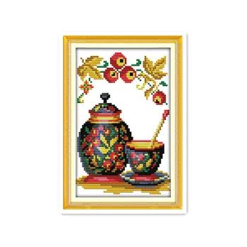 Čínsky vlastnosti cross-stitch ručné práce malého rozsahu, keramiku, šitie súpravy, nábytok, textílie, dekorácie, obrazy