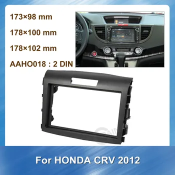 2DIN Dvojité autorádia Fascia Inštalačný Rám Auta Na Honda CRV 2012 Car Stereo Fascia Dash Panel Rám Panelu Stereo
