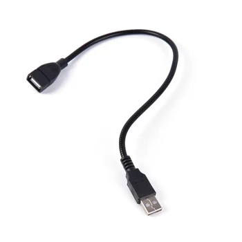 LED Svetlo Adaptér, Kovové Hadice USB Samec Samica Predlžovací Kábel pre PC Desktop