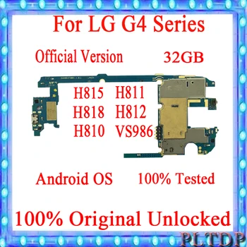 Pôvodné Odomknutý Pre LG G4 H815 H811 H810 H812 VS986 Doske 32 gb Pomocou Systému Android Logika Doske testované