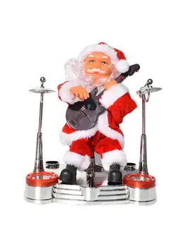 Vianočné Santa Claus Bábiky Elektrické Saxofón Hudby Santa Figúrka Hračka pre Deti Vianočný Darček