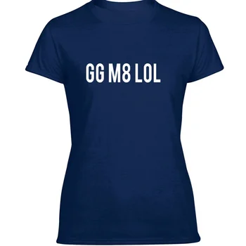 Najnovšie Zábavné Hráč Gg M8 Lol Dobrá Hra Mate Smiať Nahlas T Shirt O-Krku Mens Tee Tričko-Krátke Rukáv Písmená Hiphop