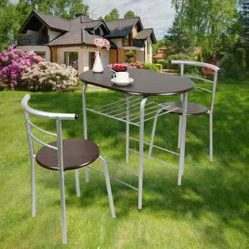 Severné Európsky Štýl Jedálenský Stôl Malý Rodinný Moderný Jednoduchý Okrúhly Jedálenský Stôl A Stoličky Zmes Jedálenský Stôl HWC