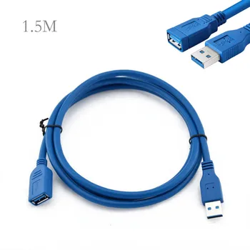 1,5 m/3 m USB 3.0 Predlžovací Kábel USB 3.0 Male konektorom Pre Ženy Zásuvky Super Rýchly Predlžovací Kábel Kábel
