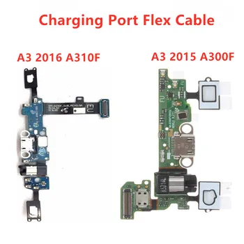Pre samsung Galaxy A5/2016 SM-A510F A500F A3 A300F A7 A700F Nabíjanie pomocou pripojenia USB Flex Kábel S Mikrofónom Nabíjací Port Páse s nástrojmi