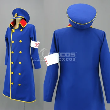 Anime Galaxy Express 999 Vodič Cosplay Kostýmy Módnej Modrej Uniforme Oblek Pre Hallowmas/Vianočný Večierok, Hranie Rolí Jednotné