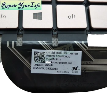 Notebook klávesnica pre Asus ZenBook 3 UX390UA UX390 Maďarsko rozloženie HU s podsvietený striebro KB ASM16B9 0KNB0 D6062HU00 úplne nové