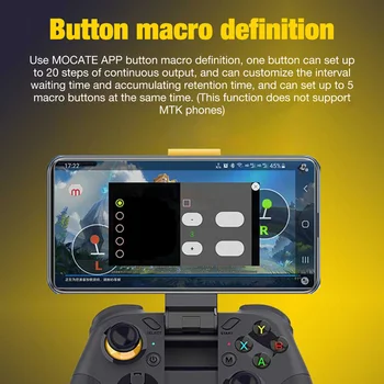 Bezdrôtový Herný ovládač Bluetooth Gamepad pre IOS Android PC Gyro Dvojité Vibrácií Motorových Bluetooth Herný ovládač
