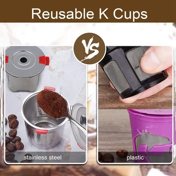 Opakovane K Poháre vhodné na Keurig kávovar - Nehrdzavejúcej Ocele K Cup - Univerzálny Naplniteľné K Pohár Filter Bez BPA