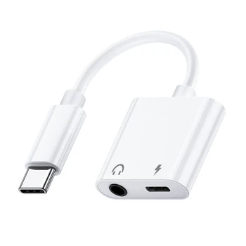 3,5 mm USB C Jack pre Slúchadlá, Aux Audio Adaptér Typ C Nabíjačku Modul Prevodníka USB C Slúchadlá Adaptér Pre Google Samsung iPad