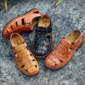 Práca heren sandále zapatillas schuhe handričkou lete sandalias mens zomerschoenen 2019 flops de verano sandalsslippers sandles pre