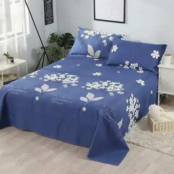 2020 Novú posteľ set 3 ks obsahuje posteľ list, 1 ks + 2 ks obliečka na vankúš Pribrala bavlna posteľ list pre úplné kráľ queen bed veľkosť