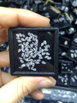 2.5x3mm hot predaj melee veľkosť Hruška rez vysoko kvalitné D VVS1 voľné moissanite pre diamantový prsteň prijať custozation veľkoobchod