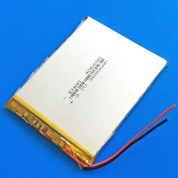 5 ks 406680 3,7 V 3600mAh Lítium-Polymérová Nabíjateľná Lipo batérie pre GPS, DVD PAD power banky, e-book, kamera, tablet PC prenosný počítač