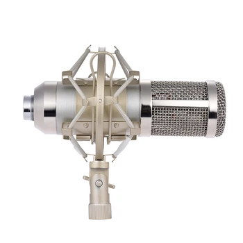 Profesionálne Štúdio Vysielania Nahrávanie Kondenzátora Mikrofón Mic Kit Set 3,5 mm s Shock Mount Nastaviteľné Zavesenie Nožníc