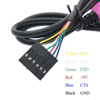 PL2303 HXD 6Pin USB TTL RS232 Previesť Sériový Kábel PL2303HXD Kompatibilné Win XP/VISTA/7/8/8.1/Android OTG