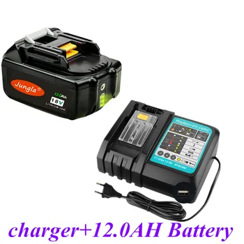 2020 18V 12Ah Nabíjateľná Batéria 12000mah Li-Ion Batérie Náhradné Batérie pre MAKITA BL1880 BL1860 BL1830+3A Nabíjačky