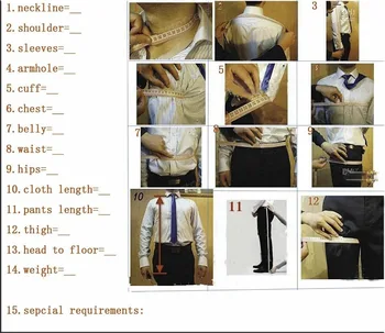 Pánske Oblek Mužov Skontrolujte Vyhovovali Koberčeky Oblek Pána StyleWedding Práce Strana vyhovovali 3 ks (Bunda+Nohavice+Vesta)vlastná veľkosť oblek