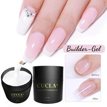 CUCLA 60ml Profesionálne Predĺženie Gél Pink White Clear UV Builder Gel Pre Nechty Prst Rozšírenia Forme Tipov, francúzsky Nail Art TSLM