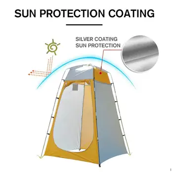 Prenosná Sprcha, Wc Stan Camping stany Vonkajšie Nepremokavé Zmeniť Kúpeľňa Slnko Útulku Otvoriť Stan