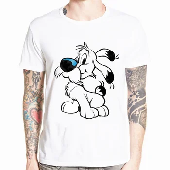 Pánske T-Shirts Asterix A Obelix Novinka Modálne Tričká Krátky Rukáv Dogmatix Idefix Ideafix Obelix Dog T Shirt Topy Plus Veľkosť