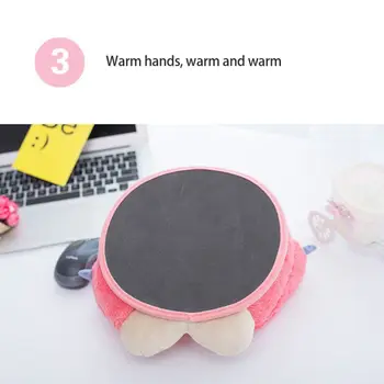 USB teplární Podložka pod Myš Udržať teplo V Zime Chrániť Vaše Ruky Pred Omrzliny Pohodlné Vyhrievané Cartoon Mouse Mat
