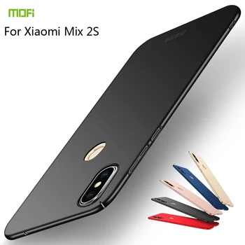MOFi Pre Xiao Mi Mix 2S Prípade Zadný Kryt PC Pevný Coque Matný Kryt Pre Mi Mix 2S Mobilný Telefón Prípadoch