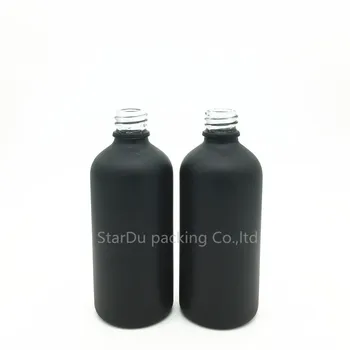 240pcs 100ml čierne Matné sklo, fľaše s Black aluminum postrekovač, Esenciálny Olej Sprej Sklo parfum fľašu