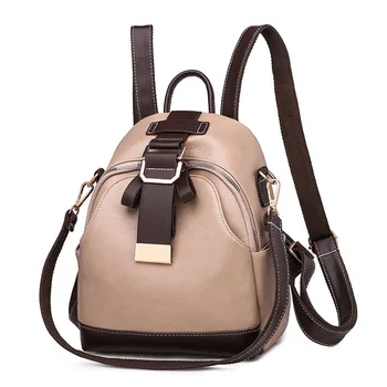 2020 Nové Žien batoh taška cez rameno ženy messenger PU kožené Cestovné Tašky batohy mochila vintage College school bag black
