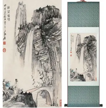 Zhangdaqian Hory a Rieky maľovanie Čínsky prejdite maľba krajiny umenie maľba domáce dekorácie maľovanie 0402027