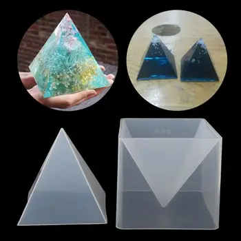 Super Pyramídy Silikónové Formy Živice Plavidlá, Šperky Crystal Formy S Plastovým Rámom Šperky Remesiel Živice Formy