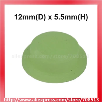 12 mm(D) x 5.5 mm(H) Svetielka v tme Silikónové Tailcaps - Zelená Žiarivkové Svetlo (10 ks)