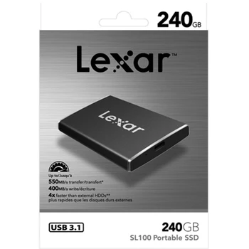 Lexar SSD SL100 240GB 512 gb diskom externé ssd (Solid State Disk SSD Pevný Disk SATA3 2,5 palca Pre Prenosný POČÍTAČ licencii manažéra disco duro 240 GB