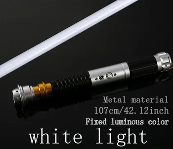 LED Blikajúce Magic Lightsaber Lk Star Cosplay Skywalker Light Saber s Hlasovým Vader Meč Päť Zafarbenie Kovová Rukoväť