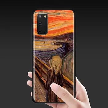 Van Gogh Mona Lisa Umenie Maľba Telefón puzdro pre Samsung Galaxy S20 Ultra FE S7 Okraji S8 S9 S10e Plus Poznámka 9 10 20 Lite Zadný Kryt
