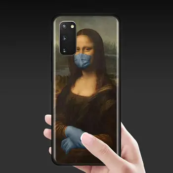 Van Gogh Mona Lisa Umenie Maľba Telefón puzdro pre Samsung Galaxy S20 Ultra FE S7 Okraji S8 S9 S10e Plus Poznámka 9 10 20 Lite Zadný Kryt
