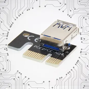 Mini USB 3.0 Grafická Karta Stúpačky Karty PCI-E 1X Až 16X Ťažba Rozšírenie Adaptér Ťažba Extender Ťažba Príslušenstvo Drop Shipping