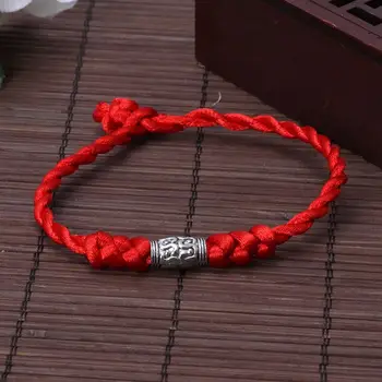 Ručné Čínske Feng Shui Šťastie Kabbalah Obľúbené Červené String Náramky Tibetskej Módne Šperky