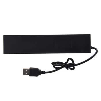 SODIAL(R) 7-Port USB Hub s ON / OFF Prepínač, Čierny