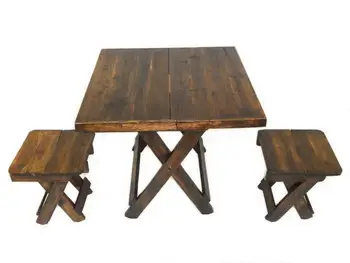 Súbor skladací stôl + 4 stoličky